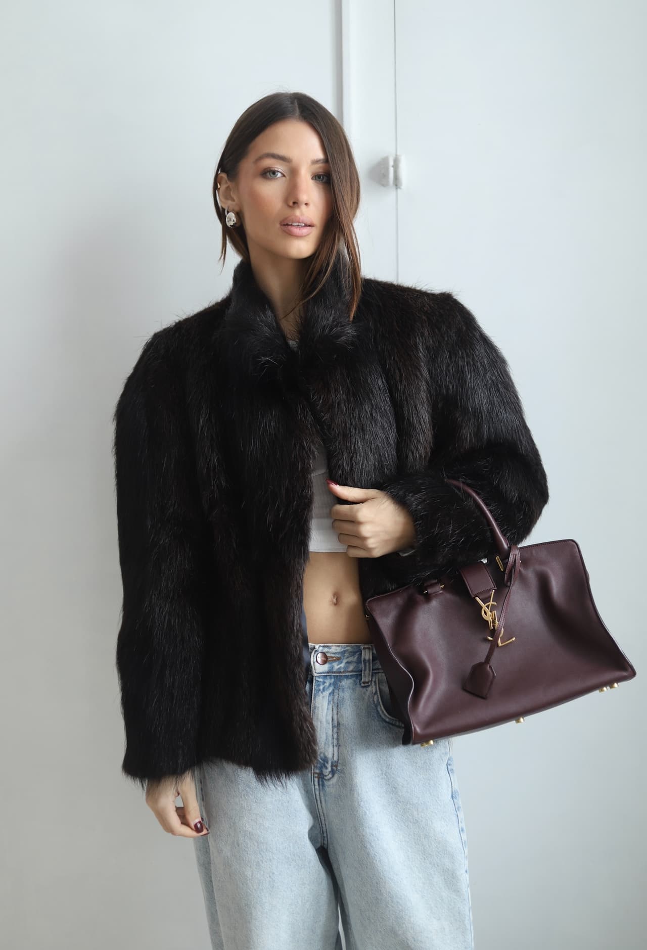 Futro czekoladowe XS-S