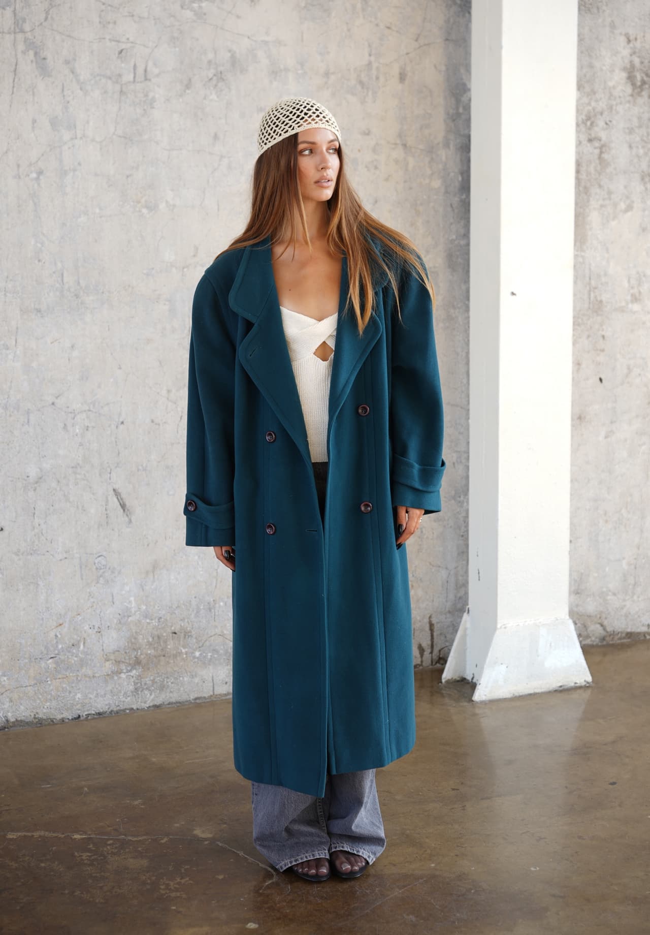 Płaszcz wełniano kaszmirowy M-XL